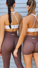 Strappy crop - White