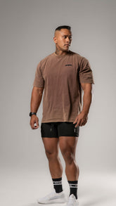 Retro Oversized Tee - Brown