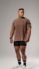 Retro Oversized Tee - Brown