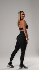 Slimline GymLeggings - Onyx Black
