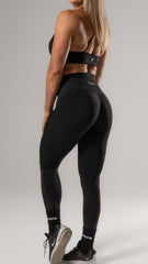 Slimline GymLeggings - Onyx Black