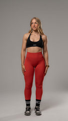 Slimline Gym leggings - Crimson Red