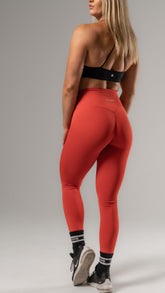 Slimline Gym leggings - Crimson Red