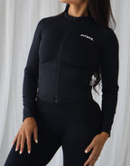 Luxe Full Zip Jacket - Classic Black