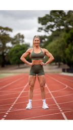 The Ellie Shorts - Olive Green