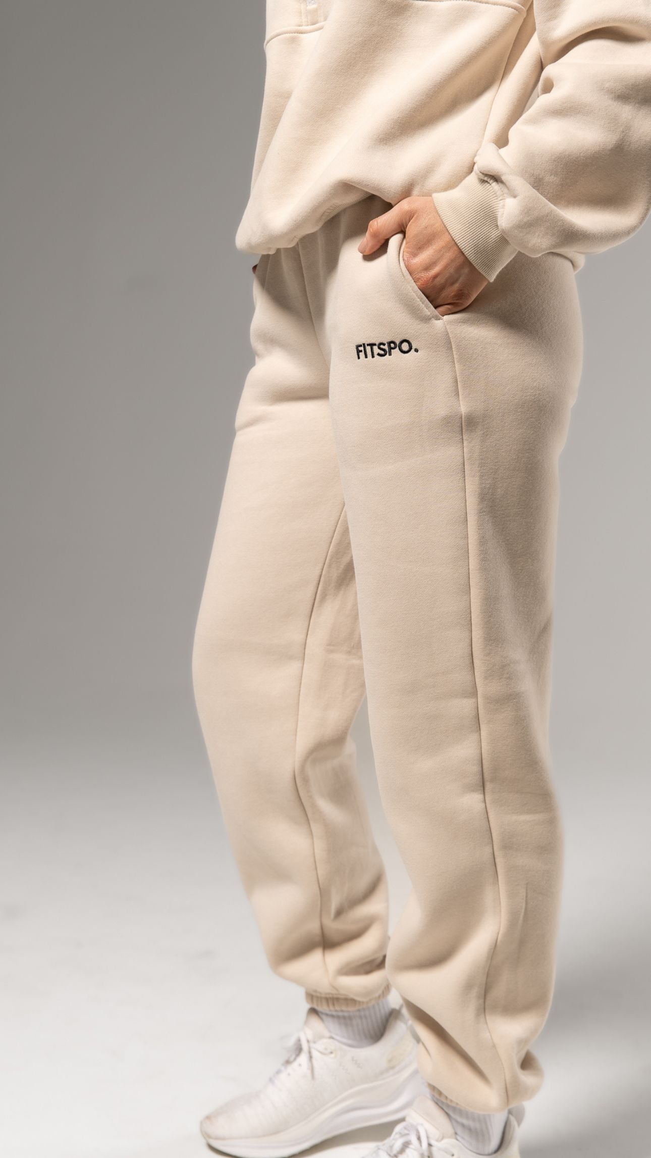 Premium "Nina" Joggers - Beige