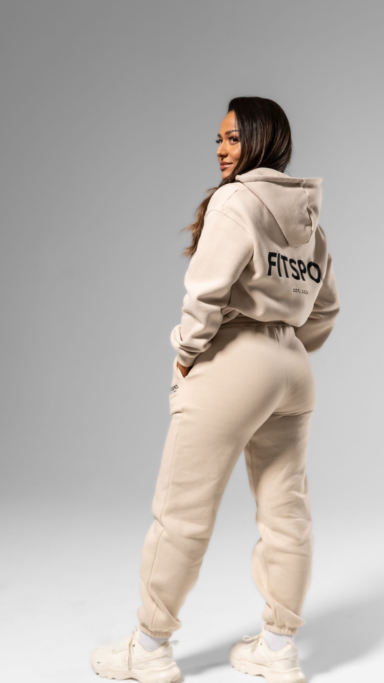 Premium "Nina" Joggers - Beige Main image