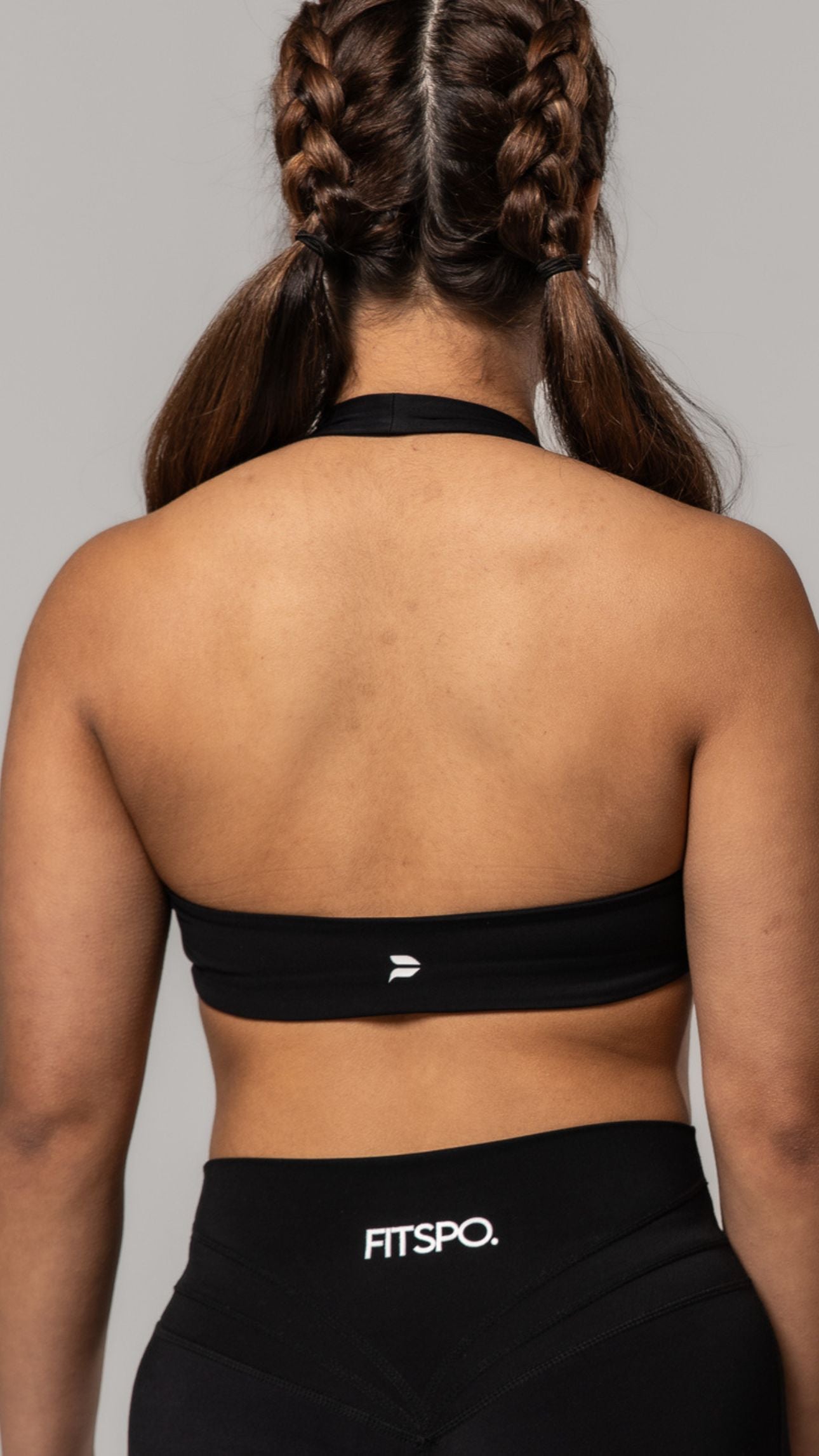 The Halter neck bra - Black Main image