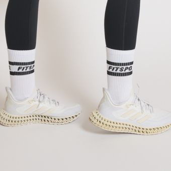 Womens - Striped Long Crew Socks Secondary image