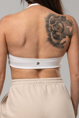 The Halter neck bra - white