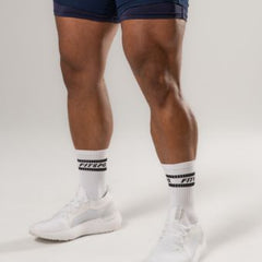 Mens -Striped Long Crew Socks