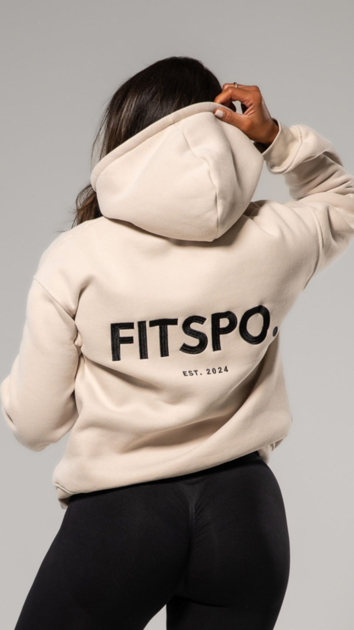 Premium Beige "Nina" Hoodie