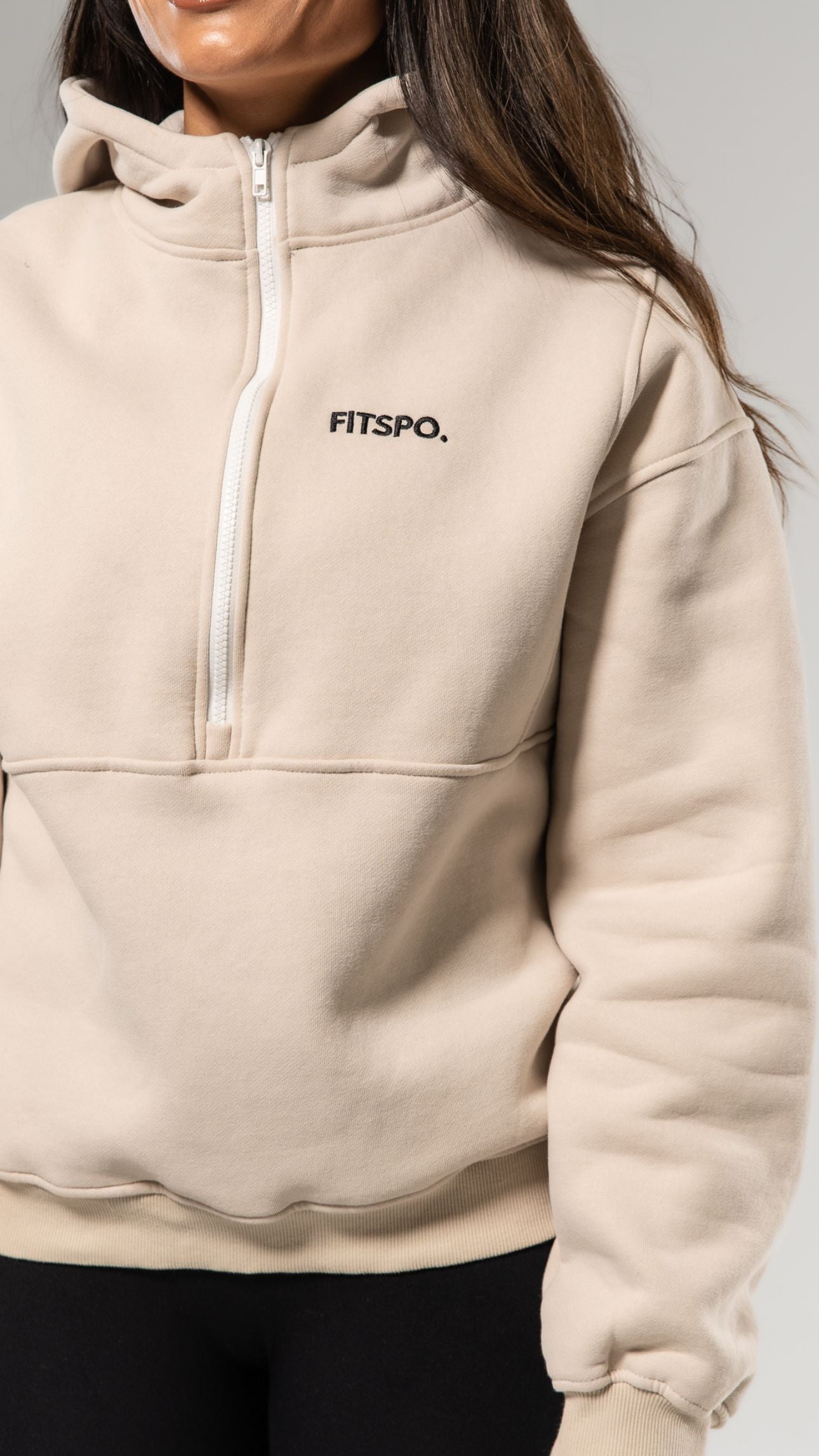 Premium Beige "Nina" Hoodie