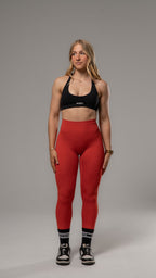 Slimline Gym leggings - Crimson Red