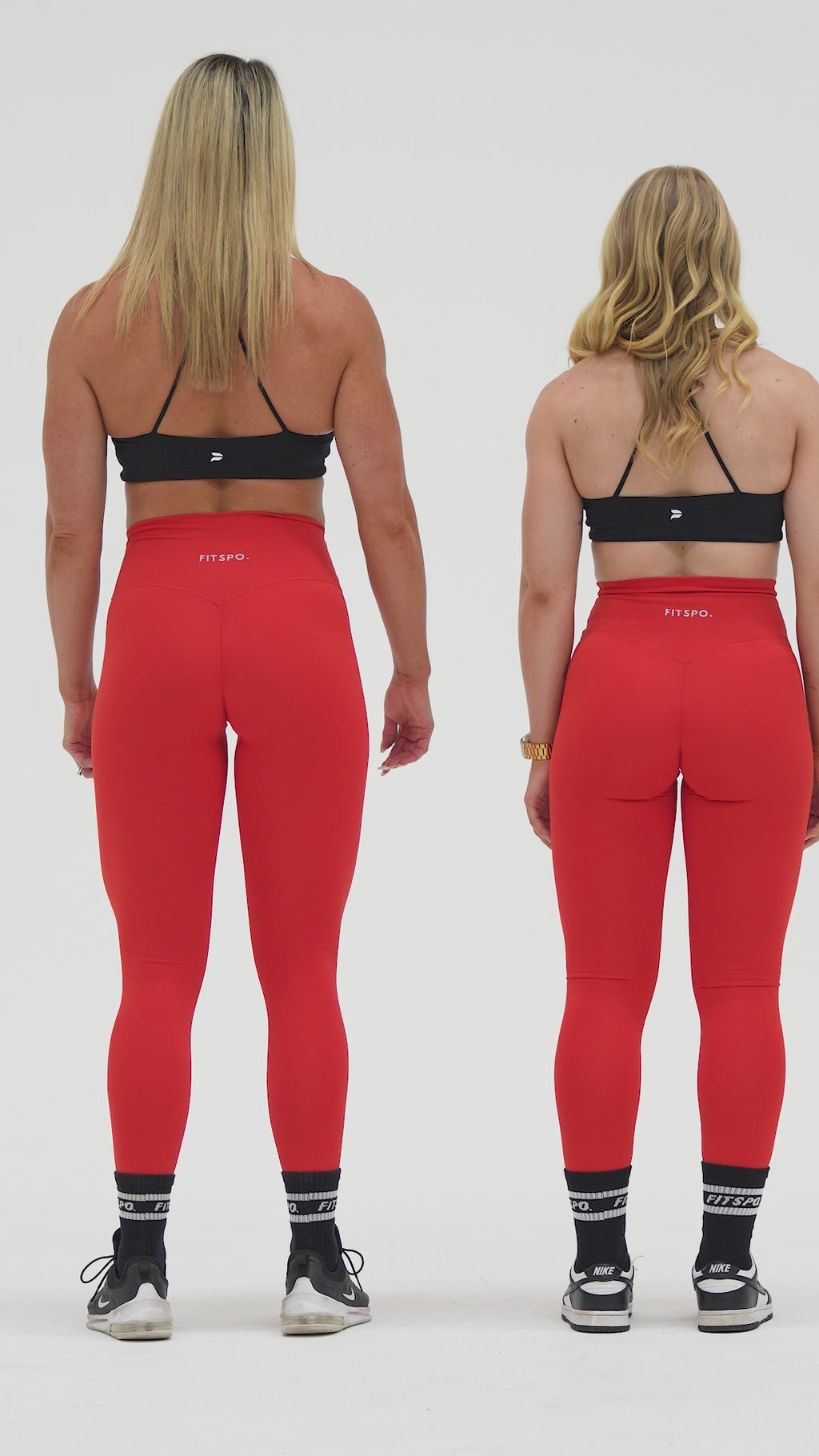 Slimline Gym leggings - Crimson Red